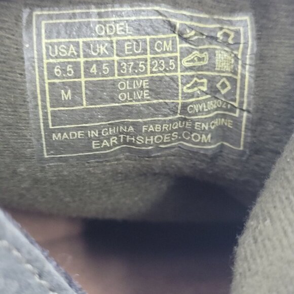 NEW Earth Origins Odel Suede Ankle Booties Olive Green Women's Size 6.5M - Picture 12 of 12